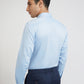 Raymond Blue Structure Slim Fit Full Sleeve Cotton Shirt