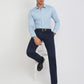 Raymond Blue Structure Slim Fit Full Sleeve Cotton Shirt
