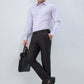 Raymond Men Purple Slim Fit Checks Formal Shirt