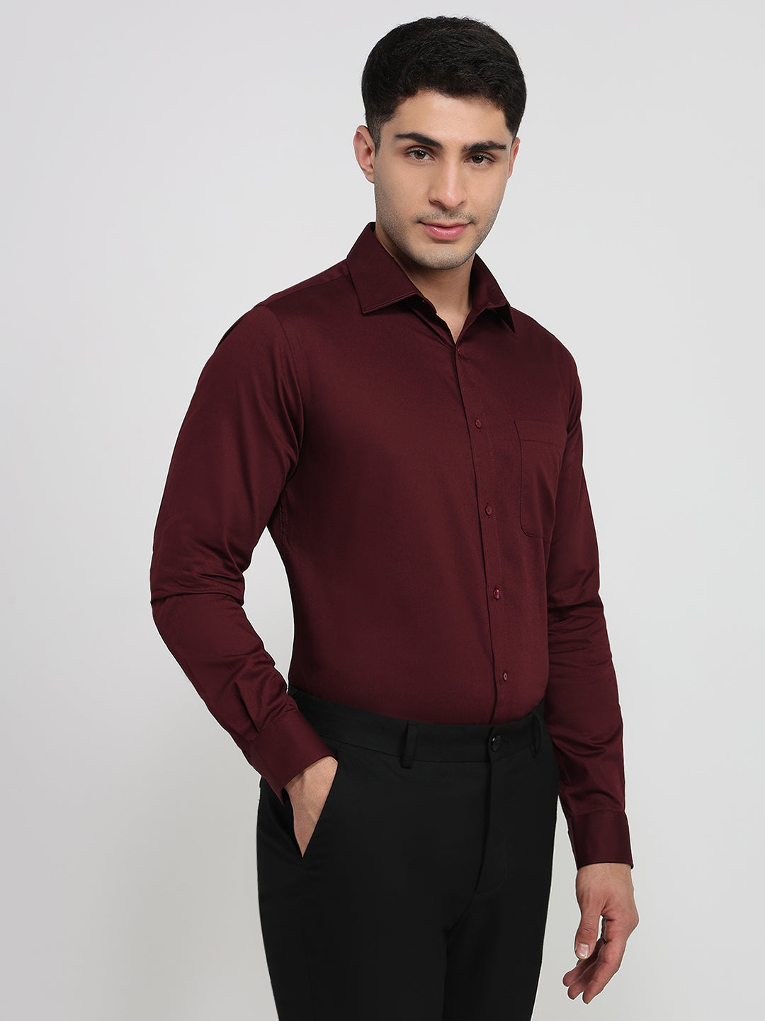 Raymond Maroon Shirt