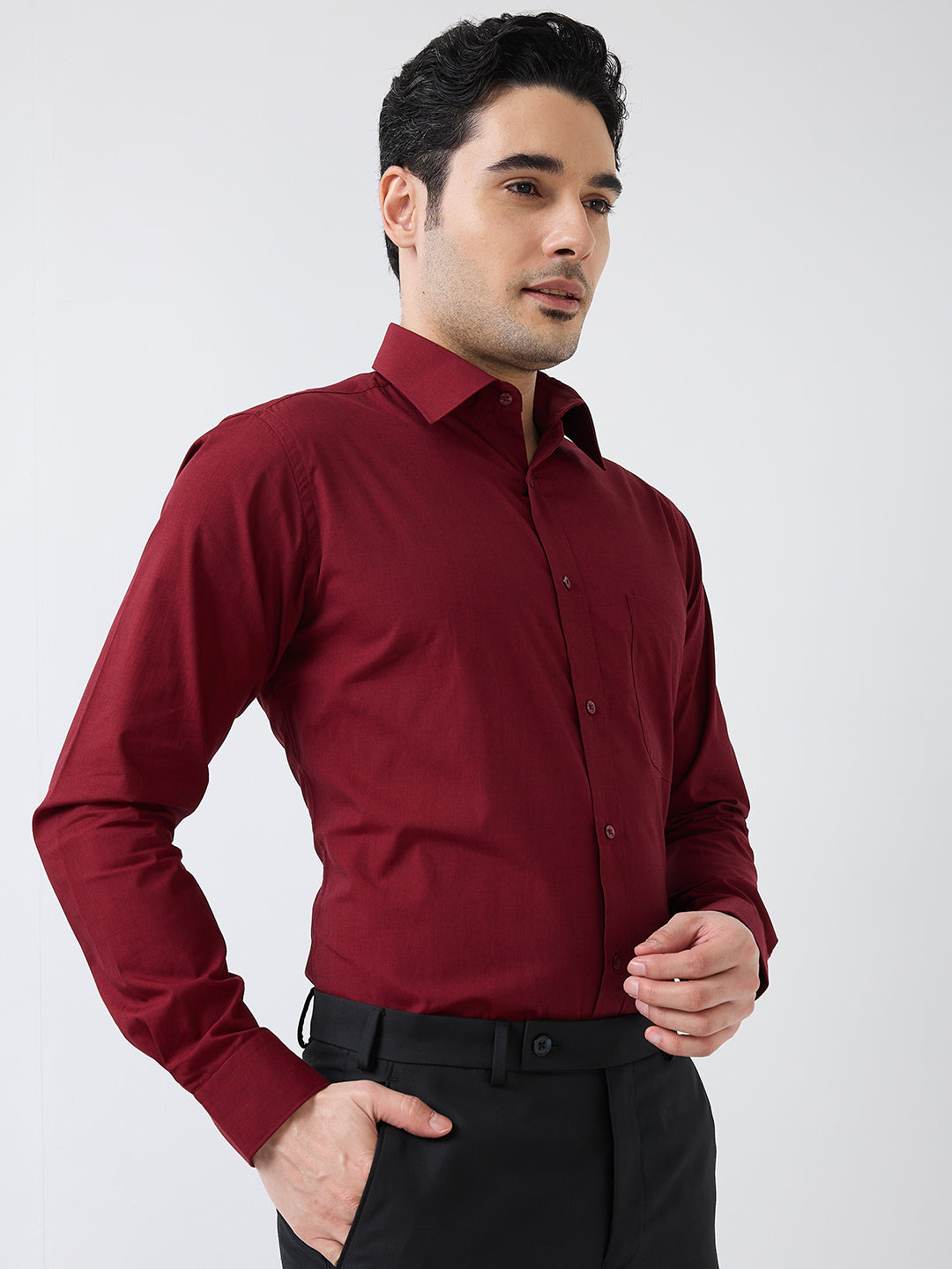 Raymond Maroon Shirt 