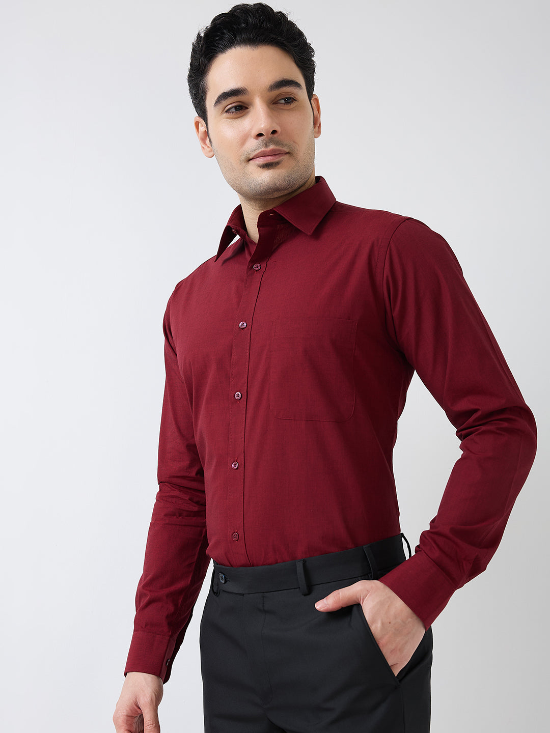 Raymond Maroon Shirt 