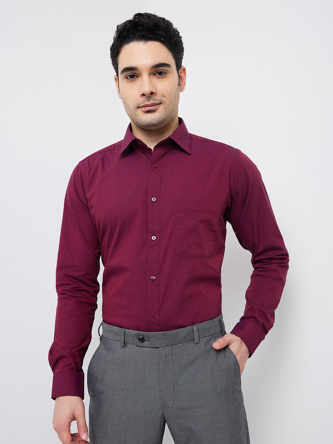 Raymond Maroon Shirt 