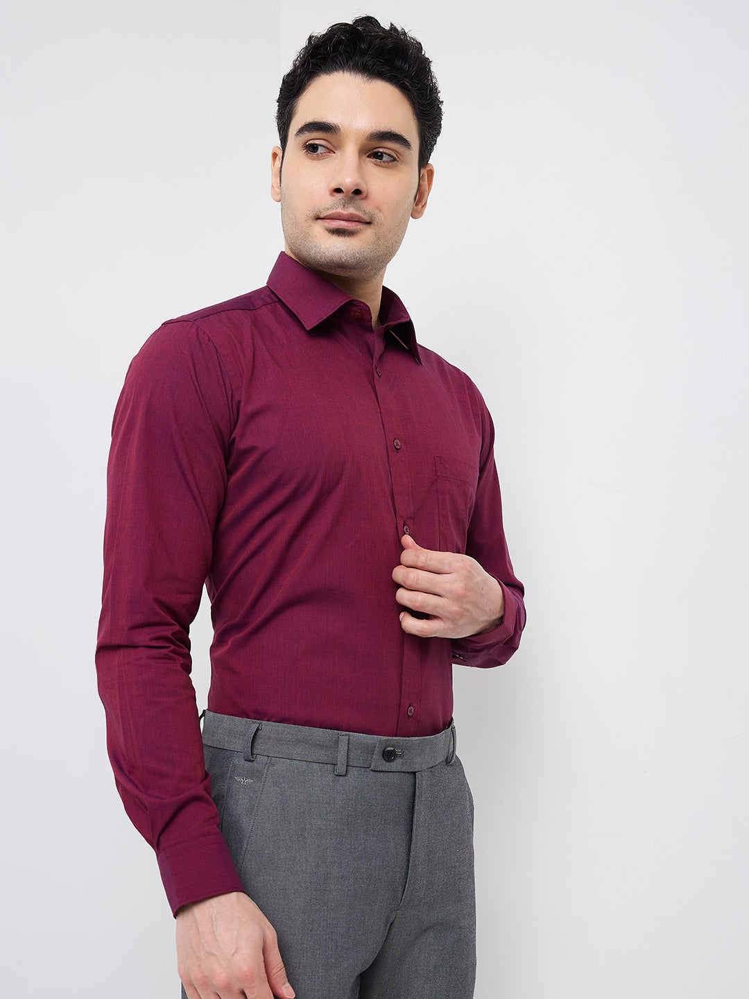 Raymond Maroon Shirt 