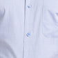 Raymond Blue Solid Contemporary Fit Cotton Formal Shirt