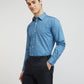 Raymond Blue Solid Regular Fit Cotton Formal Shirt