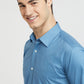 Raymond Blue Solid Regular Fit Cotton Formal Shirt