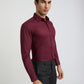 Raymond Maroon Formal Shirt