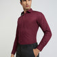 Raymond Maroon Formal Shirt