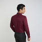 Raymond Maroon Formal Shirt