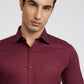 Raymond Maroon Formal Shirt