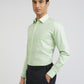 Raymond Green Solid Regular Fit Cotton Formal Shirt