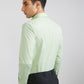 Raymond Green Solid Regular Fit Cotton Formal Shirt