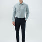 Raymond Men Blue Slim Fit Print Formal Shirt