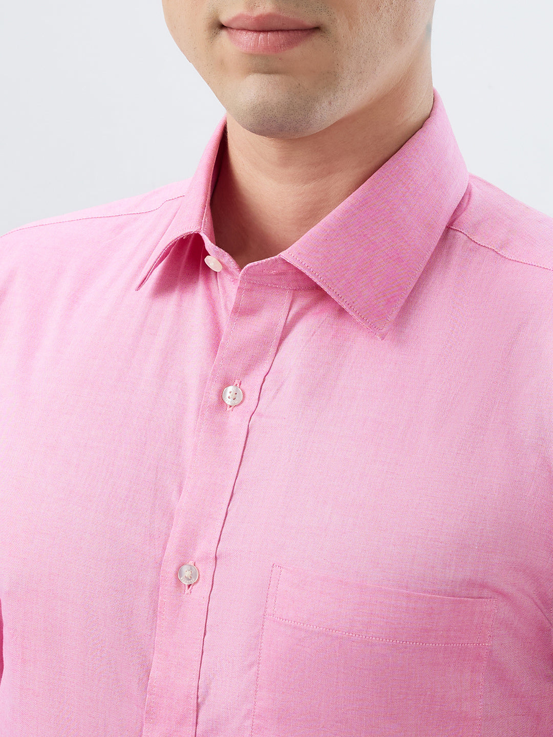 Raymond Men Red Slim Fit Solid Formal Shirt