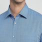 Raymond Men Blue Slim Fit Solid Formal Shirt