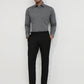Raymond Men Grey Slim Fit Solid Formal Shirt