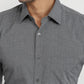 Raymond Men Grey Slim Fit Solid Formal Shirt