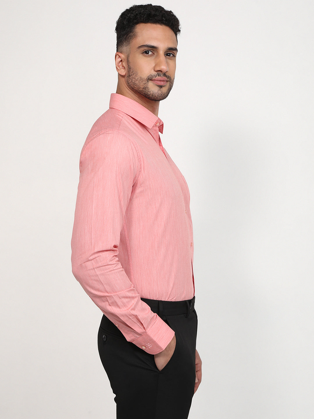 Raymond Men Red Slim Fit Solid Formal Shirt – MyRaymond