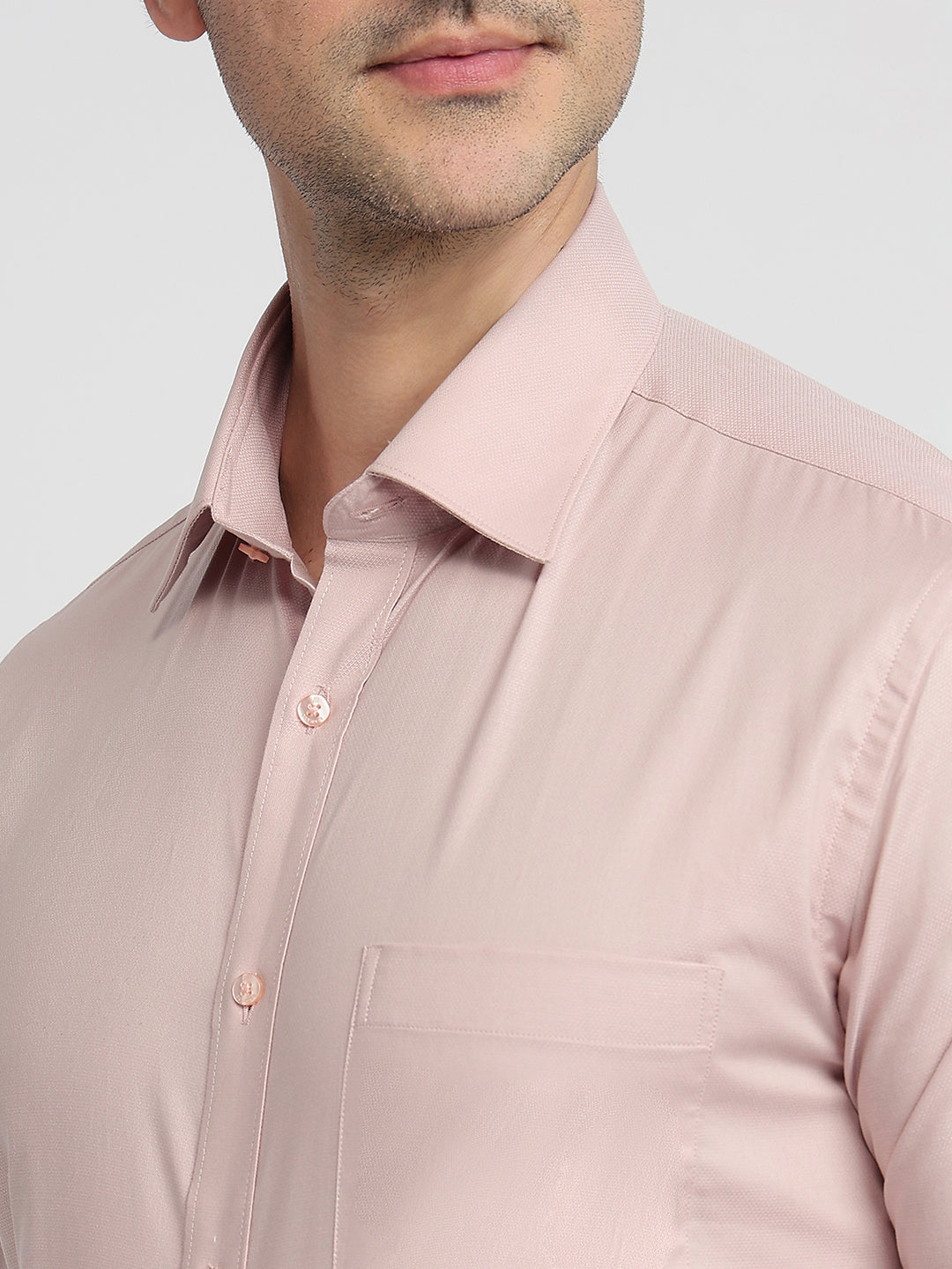 Raymond Men Red Slim Fit Solid Formal Shirt