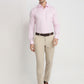 Raymond Men Red Slim Fit Structure Formal Shirt