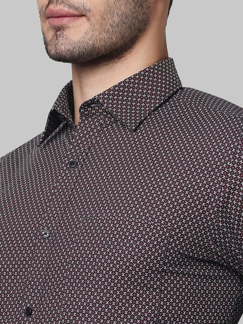 Raymond Maroon Formal Shirt