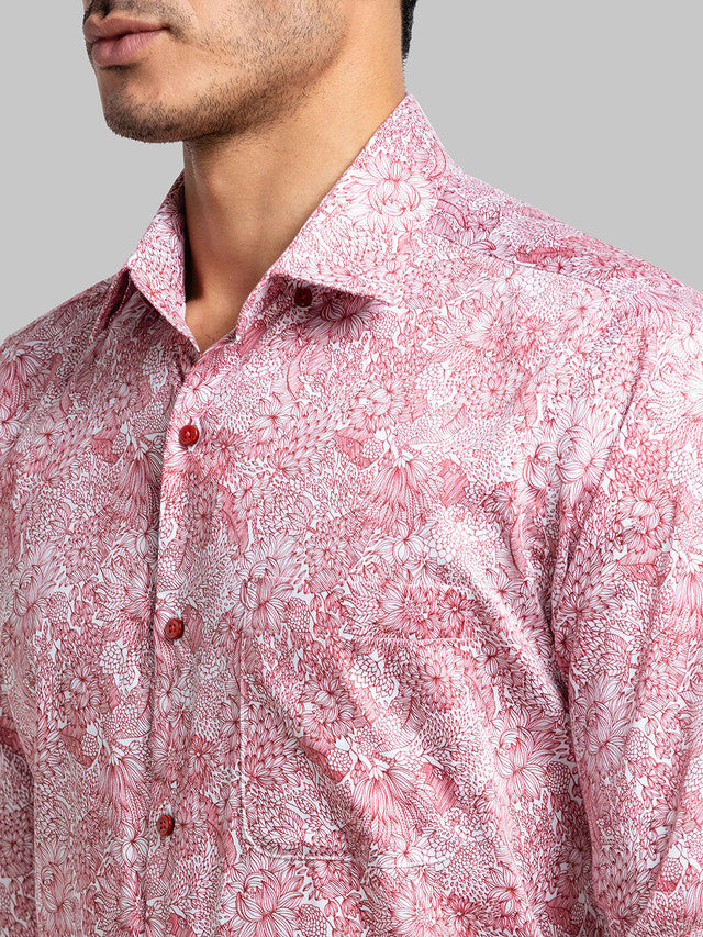 Raymond Red Formal Shirt