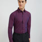 Raymond Men Purple Slim Fit Solid Formal Shirt