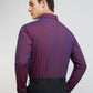 Raymond Purple Solid Slim Fit Cotton Formal Shirt