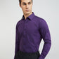 Raymond Purple Structure Slim Fit Cotton Formal Shirt