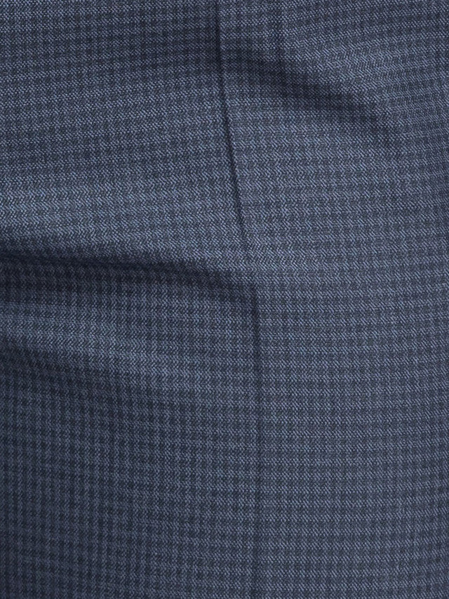 Raymond Grey Checks Classic Fit Polyester Blend Trouser