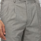 Raymond Men Grey Classic Fit Stripe Self Trouser
