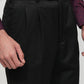 Raymond Men Black Classic Fit Solid Trouser