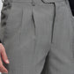 Raymond Men Grey Classic Fit Shark Skin Trouser
