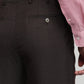 Raymond Men Brown Classic Fit Shark Skin Trouser