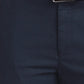 Raymond Blue Solid Slim Fit Polyester Blend Trouser