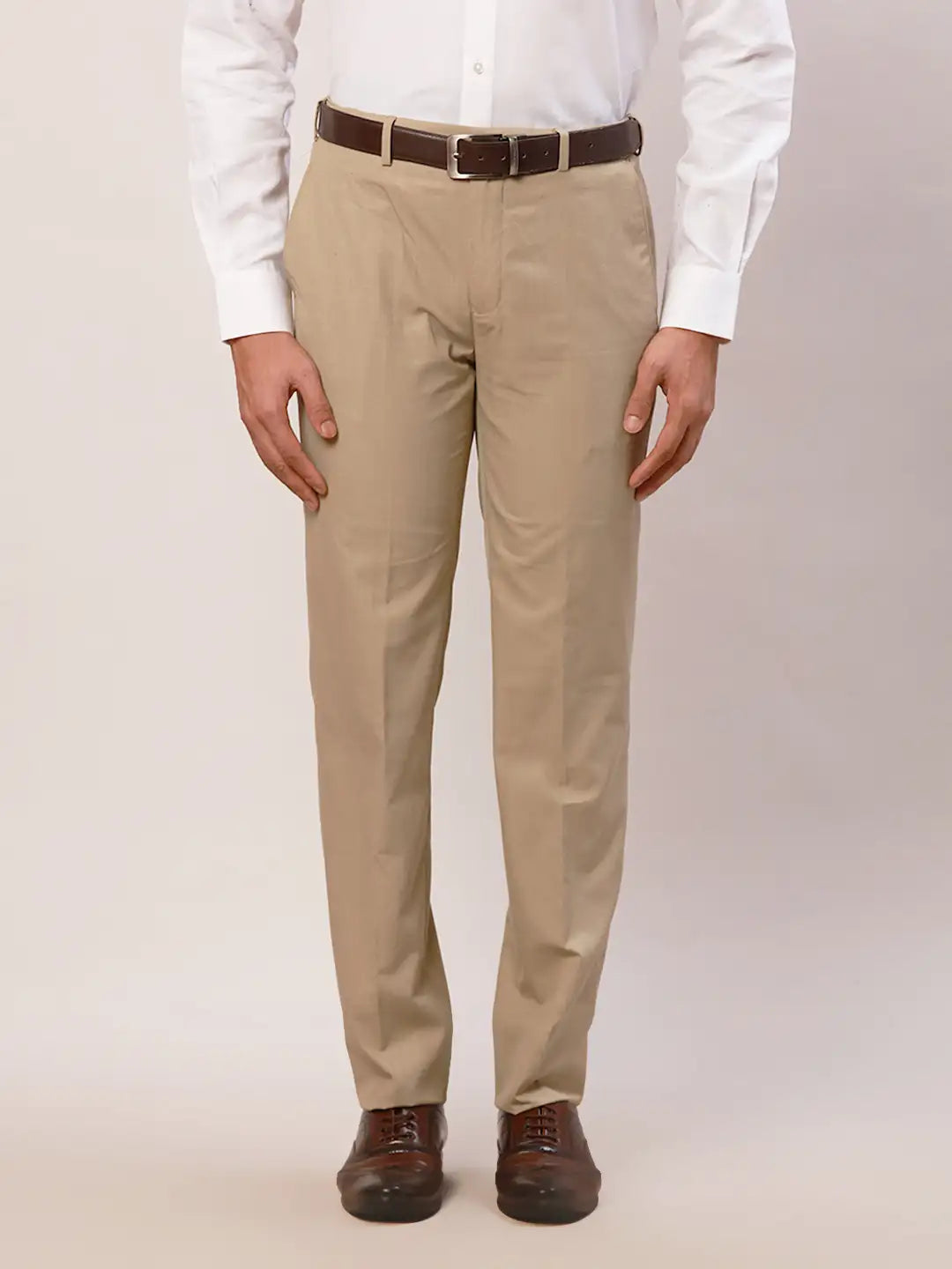 Raymond Men Blue Slim Fit Polyester Blend Trouser