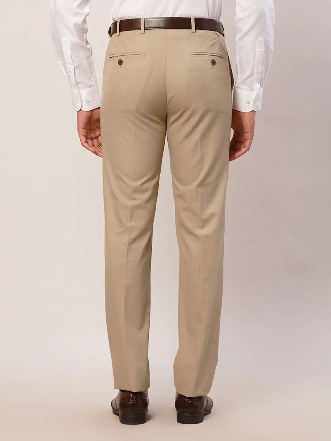 Raymond Men Blue Slim Fit Polyester Blend Trouser