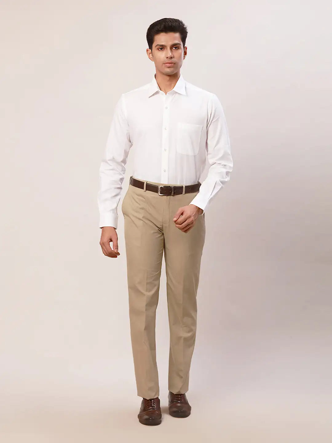Raymond Men Blue Slim Fit Polyester Blend Trouser