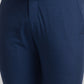 Raymond Blue Structure Italian Fit Polyester Blend Trouser