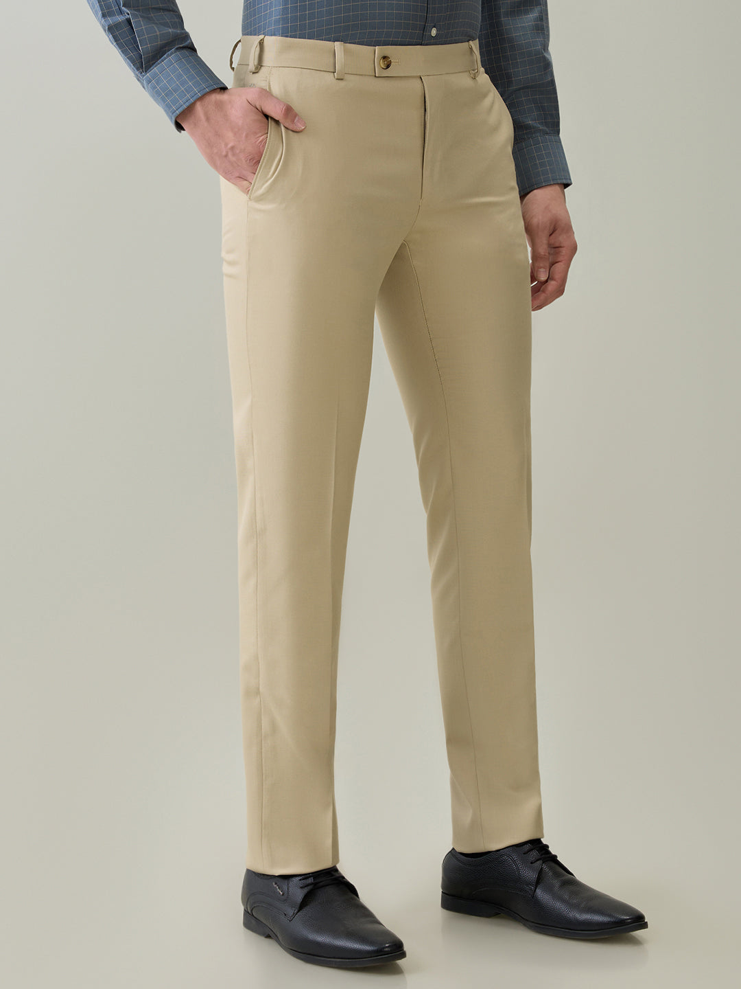 Raymond Men Brown Slim Fit Trouser