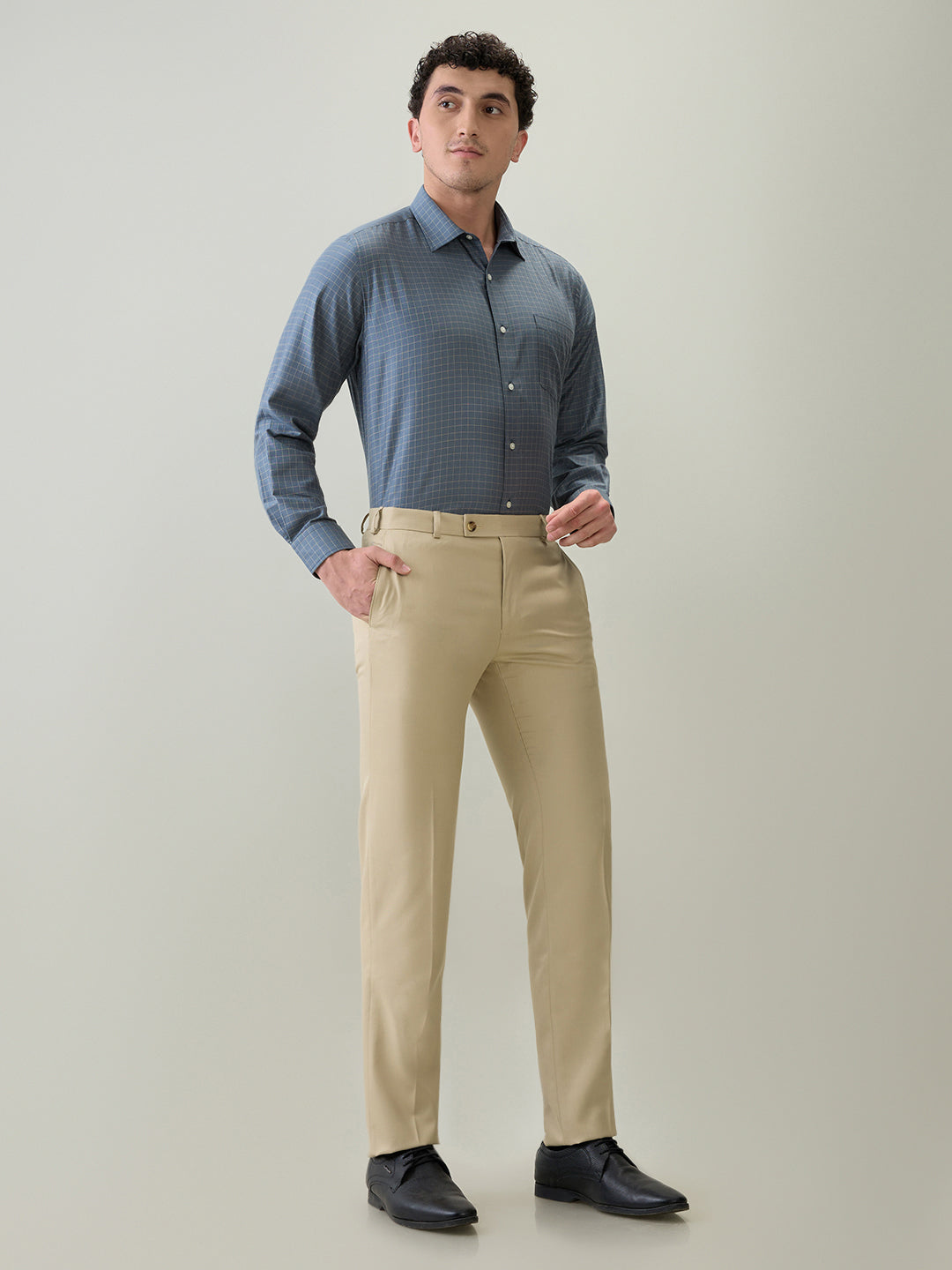 Raymond Men Brown Slim Fit Trouser