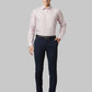 Raymond Men Blue Solid Slim Fit Trouser