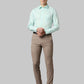 Raymond Men Beige Solid Slim Fit Trouser