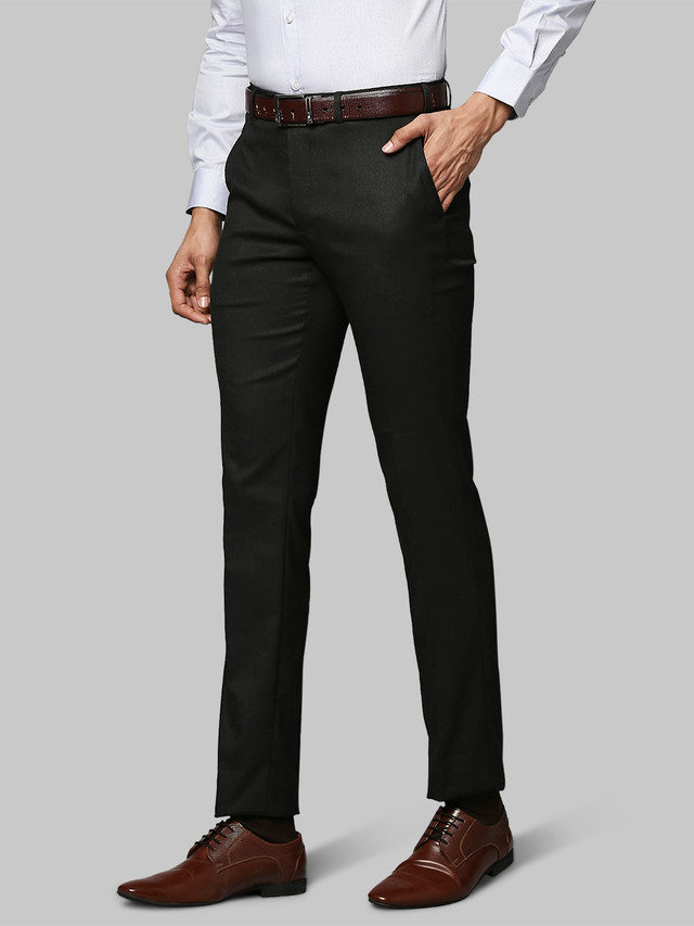 Raymond Men Grey Solid Slim Fit Trouser – MyRaymond