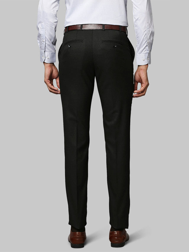 Raymond Men Grey Solid Slim Fit Trouser