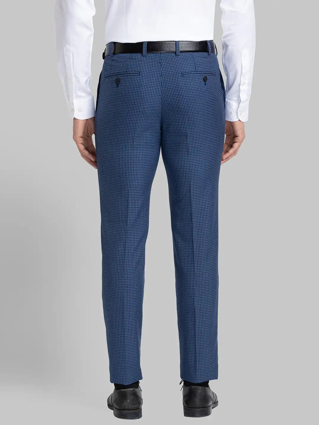 Men Slim Fit Dark Blue Trouser