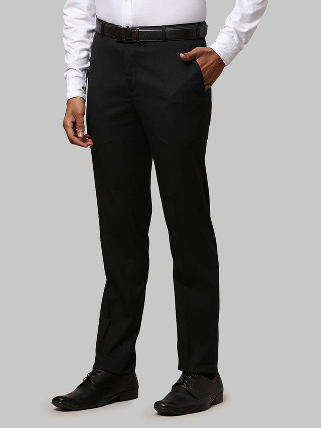 MyRaymond – Raymond Grey Structure Slim Fit Polyester Blend Trouser