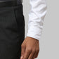 Raymond Black Structure Slim Fit Polyester Blend Trouser