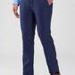 Raymond Blue Solid Slim Fit Polyester Blend Trouser